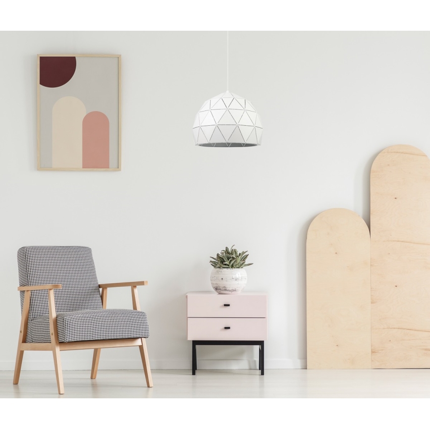 ITALUX - Żyrandol na lince HARLEY 1xE27/40W/230V biały