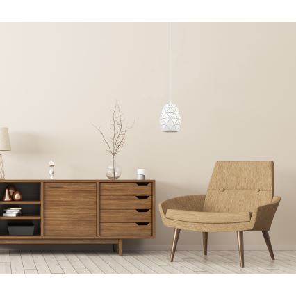 ITALUX - Żyrandol na lince HARLEY 1xE27/40W/230V biały