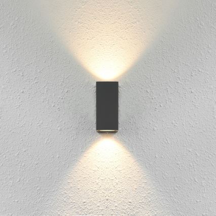 ITALUX - Zewnętrzna lampa ścienna GENTA 2xGU10/40W/230V IP54 15 cm