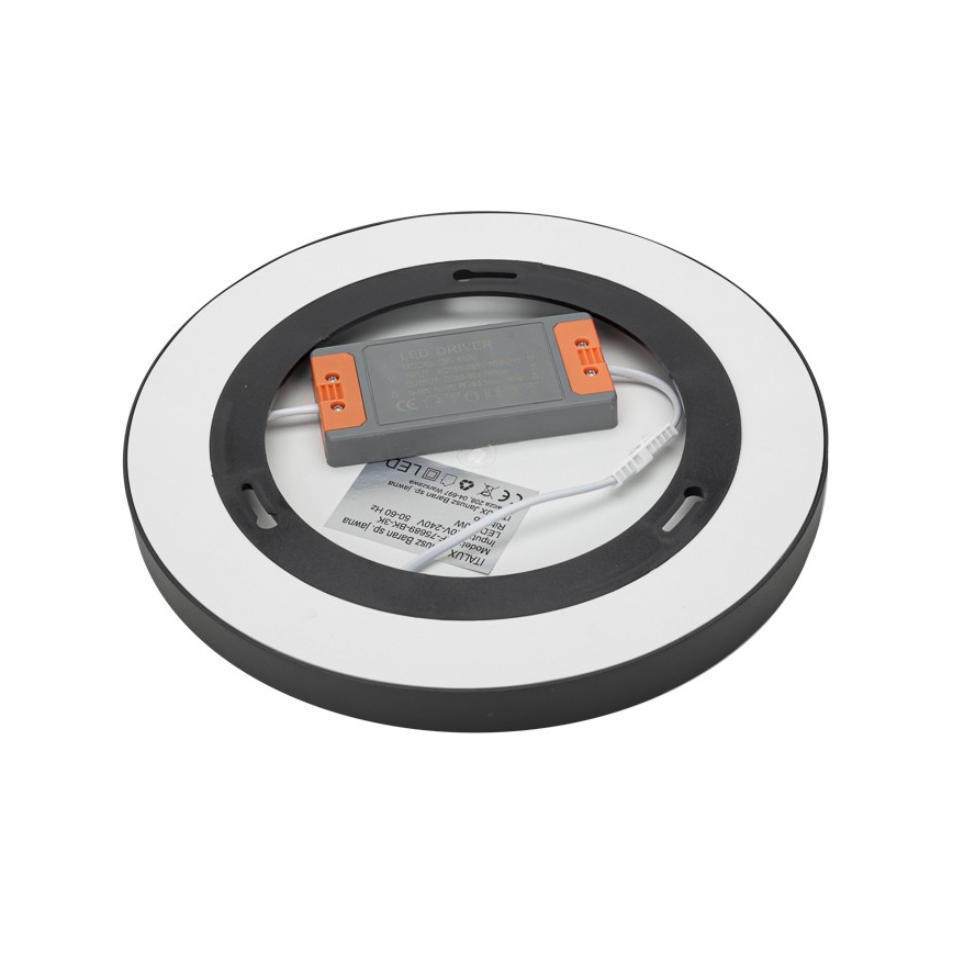 ITALUX - LED Plafon RIBERIO LED/30W/230V 4000K czarny