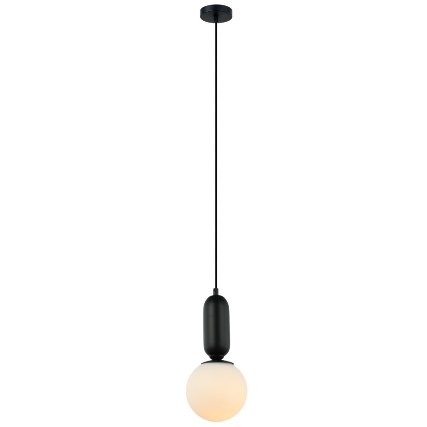 ITALUX - Żyrandol na lince ALDEVA 1xE27/40W/230V czarny