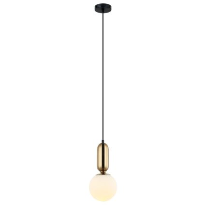 ITALUX - Żyrandol na lince ALDEVA 1xE27/40W/230V brązowy