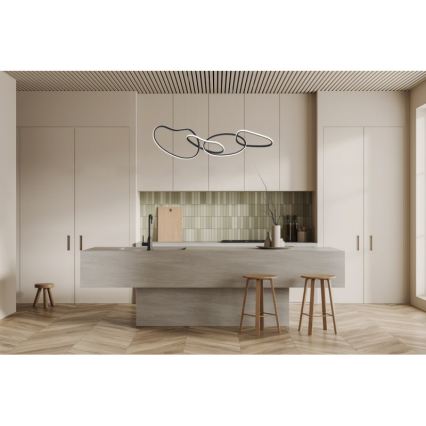 ITALUX - LED żyrandol na lince FONTE LED/60W/230V 3000/4000/6000K czarny