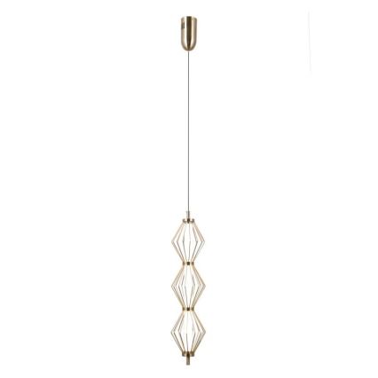 ITALUX - LED Lampa wisząca na lince SEVILLA LED/15W/230V 3000K złota