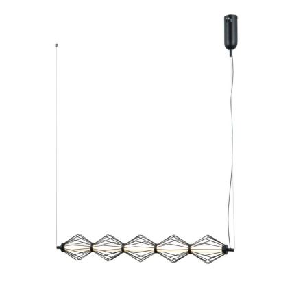 ITALUX - Lampa wisząca LED na linkach SEVILLA LED/25W/230V 3000K czarna