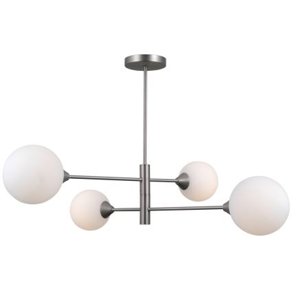 ITALUX - Lampa wisząca na pręcie EVORA 4xG9/5W/230V nikiel