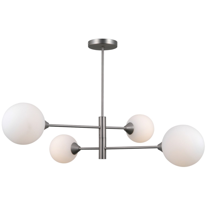 ITALUX - Lampa wisząca na pręcie EVORA 4xG9/5W/230V nikiel
