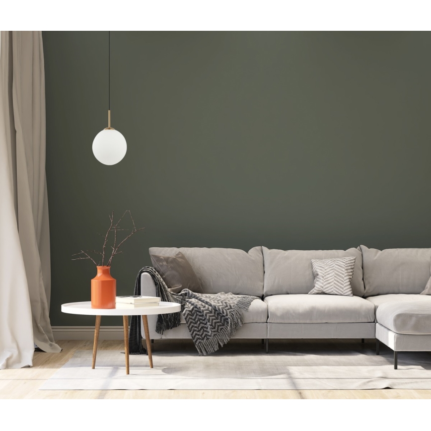ITALUX - Lampa wisząca na linkach DEORE 1xE27/40W/230V śr. 30 cm brąz