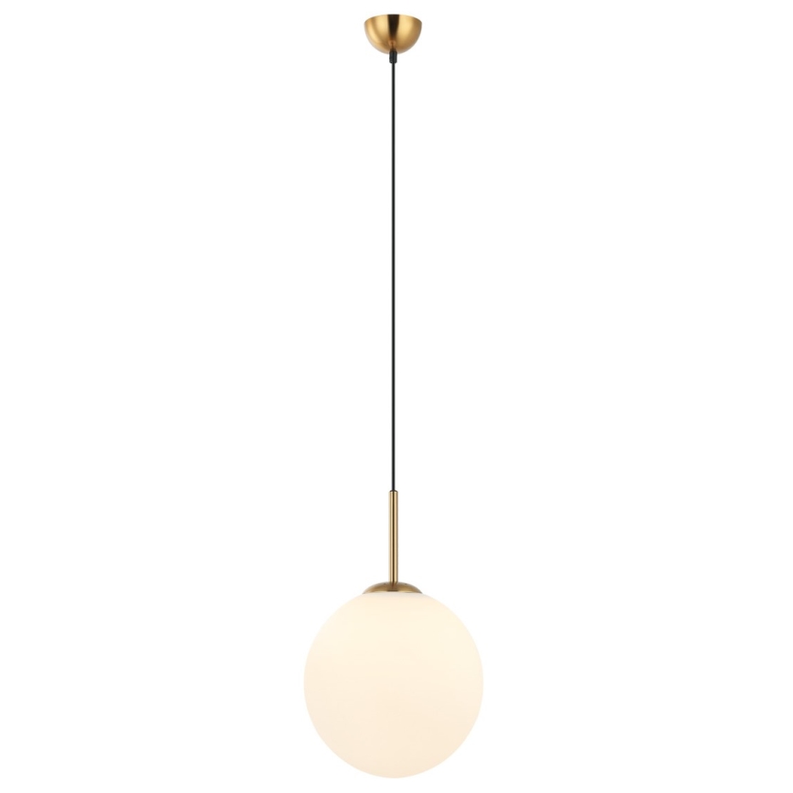 ITALUX - Lampa wisząca na linkach DEORE 1xE27/40W/230V śr. 30 cm brąz