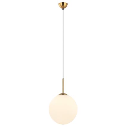 ITALUX - Żyrandol na lince DEORE 1xE27/40W/230V śr. 30 cm brązowy