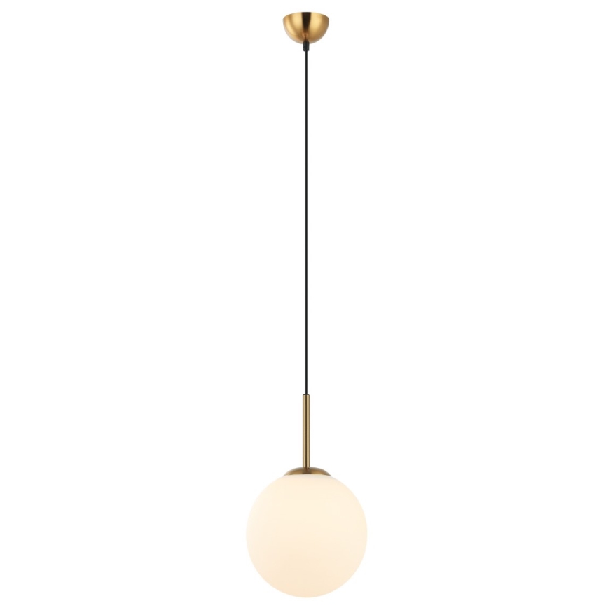 ITALUX - Lampa wisząca na linkach DEORE 1xE27/40W/230V śr. 25 cm brąz