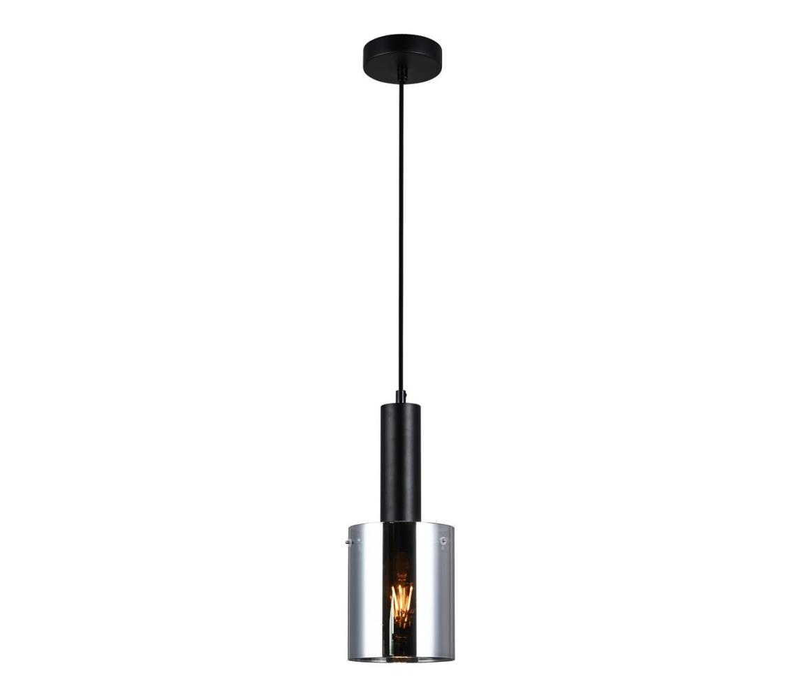 PND-5581-1-BK+SG - Żyrandol na lince SARDO 1xE27/40W/230V czarny
