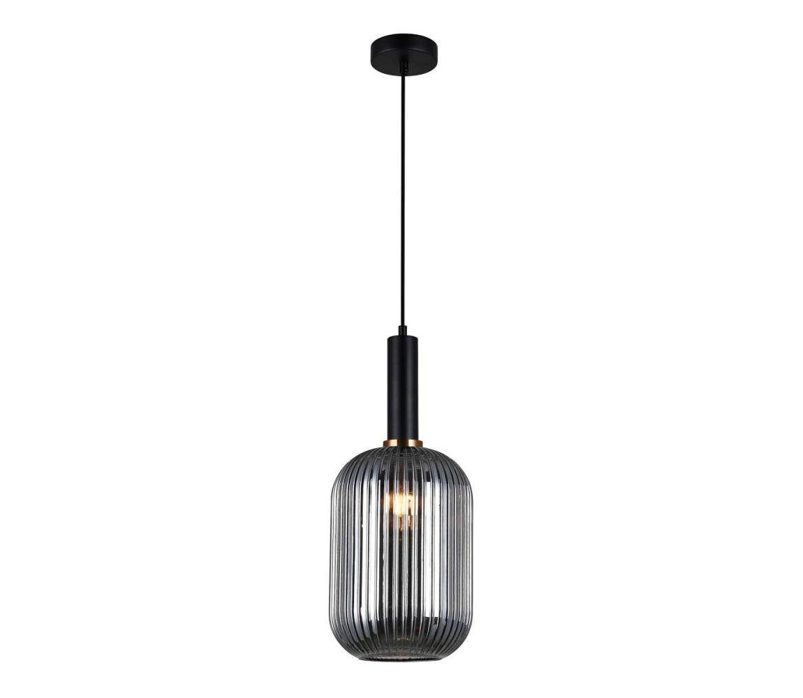 PND-5588-1L-BK+SG - Żyrandol na lince ANTIOLA 1xE27/40W/230V czarny