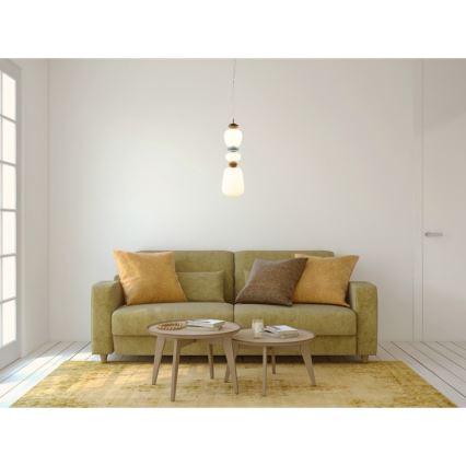 ITALUX - Żyrandol LED na lince EVANS LED/19W/230V 3000K złoty/niebieski/brązowy