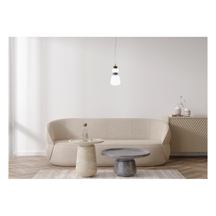 ITALUX - Lampa wisząca LED na przewodzie EVANS LED/12W/230V 3000K złoty/biały
