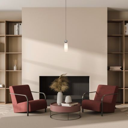 ITALUX - Lampa wisząca na przewodzie SANTOS 1xG9/40W/230V czarna