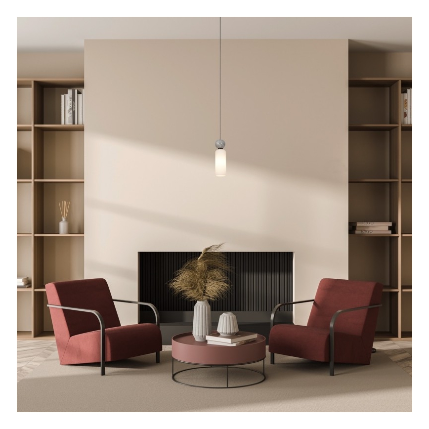ITALUX - Lampa wisząca na przewodzie SANTOS 1xG9/40W/230V czarna