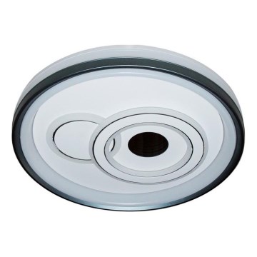 ITALUX - Ściemnialna lampa sufitowa LED PORTA LED/40W/230V 3000-6500K śr. 50 cm czarna + pilot zdalnego sterowania