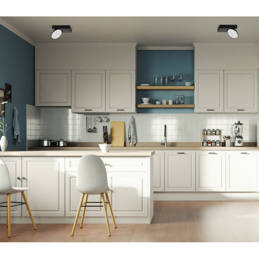 ITALUX - LED Oświetlenie punktowe CASTELIO LED/5W/230V 4000K czarne