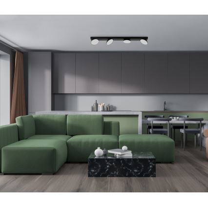 ITALUX - LED Oświetlenie punktowe CASTELIO 4xLED/5W/230V 4000K czarne