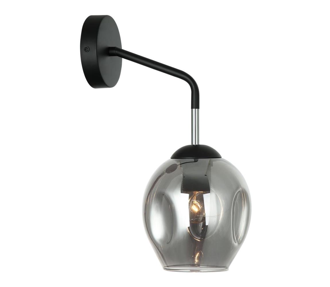 WL-30843-1 BK+SG - Kinkiet BORGO 1xE27/40W/230V czarny