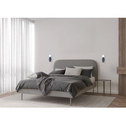ITALUX - Kinkiet MACERA 1xE27/40W/230V czarny