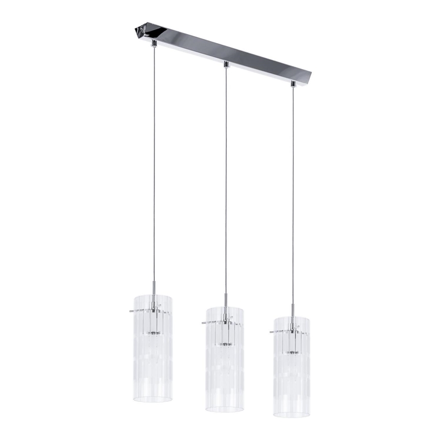 ITALUX - Żyrandol na lince MAX 3xE27/60W/230V chrom błyszczący/przezroczysty