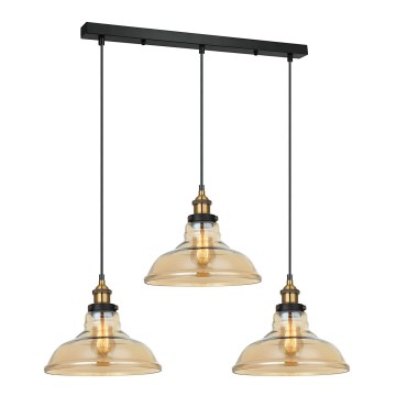 ITALUX - Żyrandol na linkach HUBERT 3xE27/40W/230V