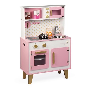 Janod - Drewniana kuchnia z podświetlaną LED płytą CANDY CHIC