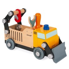 Janod - Drewniany zestaw konstrukcyjny BRICOKIDS ciężarówka