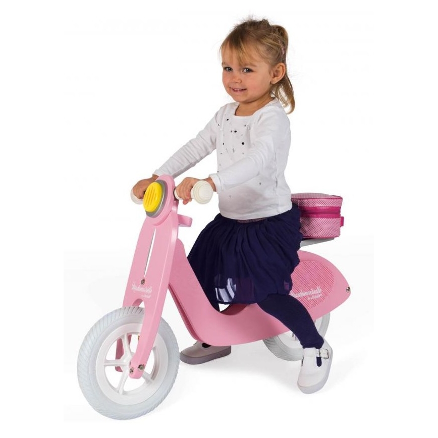 Janod - Dziecięcy rowerek biegowy VESPA różowy