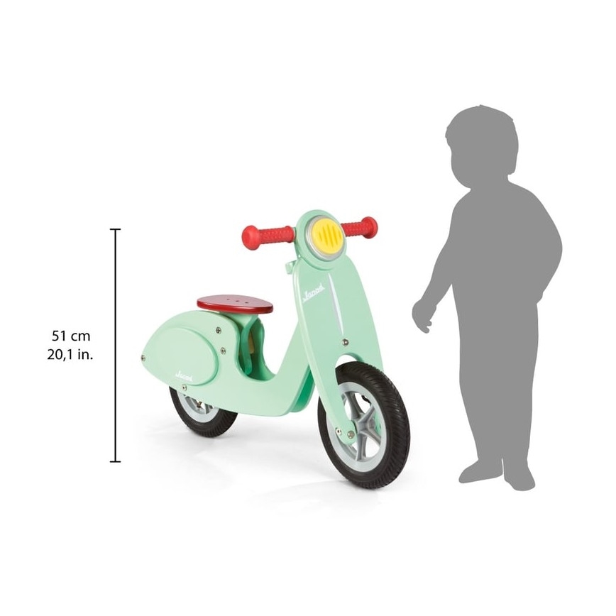 Janod - Dziecięcy rowerek biegowy VESPA zielony