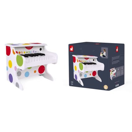 Janod - Elektroniczny fortepian CONFETTI zasilany na 4xAA