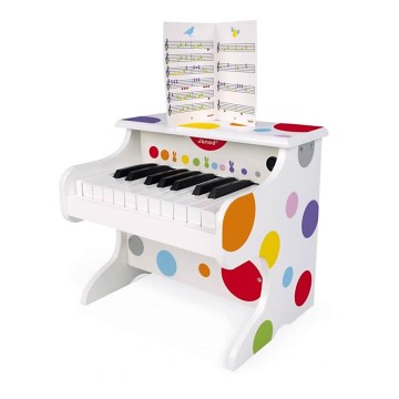 Janod - Elektroniczny fortepian CONFETTI zasilany na 4xAA