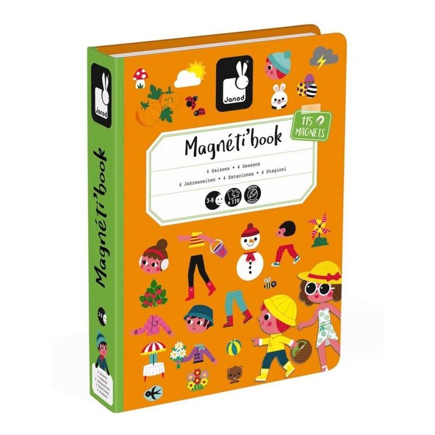 Janod - Magnetyczny zestaw interaktywny MAGNETIBOOK pory roku