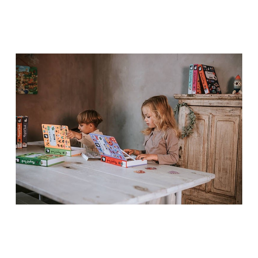 Janod - Magnetyczny zestaw interaktywny MAGNETIBOOK zwierzęta