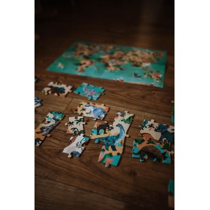 Janod - Puzzle edukacyjne dla dzieci 200 elementów dinozaury