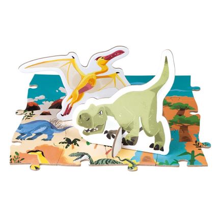 Janod - Puzzle edukacyjne dla dzieci 200 elementów dinozaury