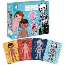 Janod - Puzzle edukacyjne dla dzieci 225 elementów ludzkie ciało
