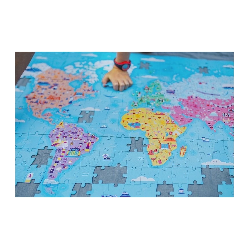 Janod - Puzzle edukacyjne dla dzieci 350 el. świat