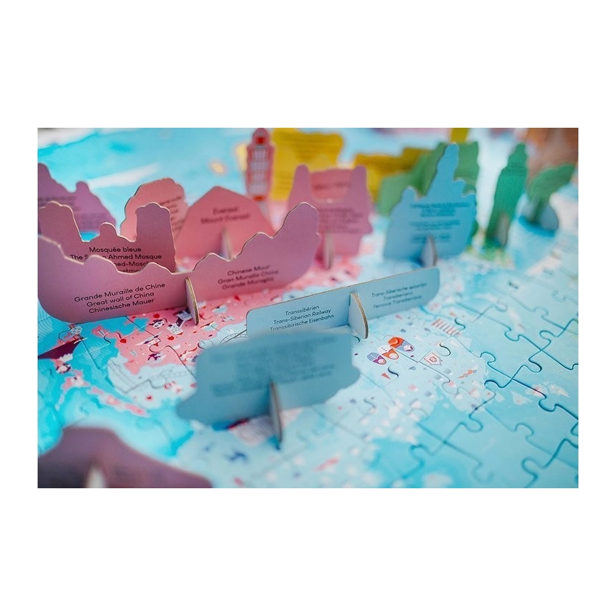 Janod - Puzzle edukacyjne dla dzieci 350 el. świat