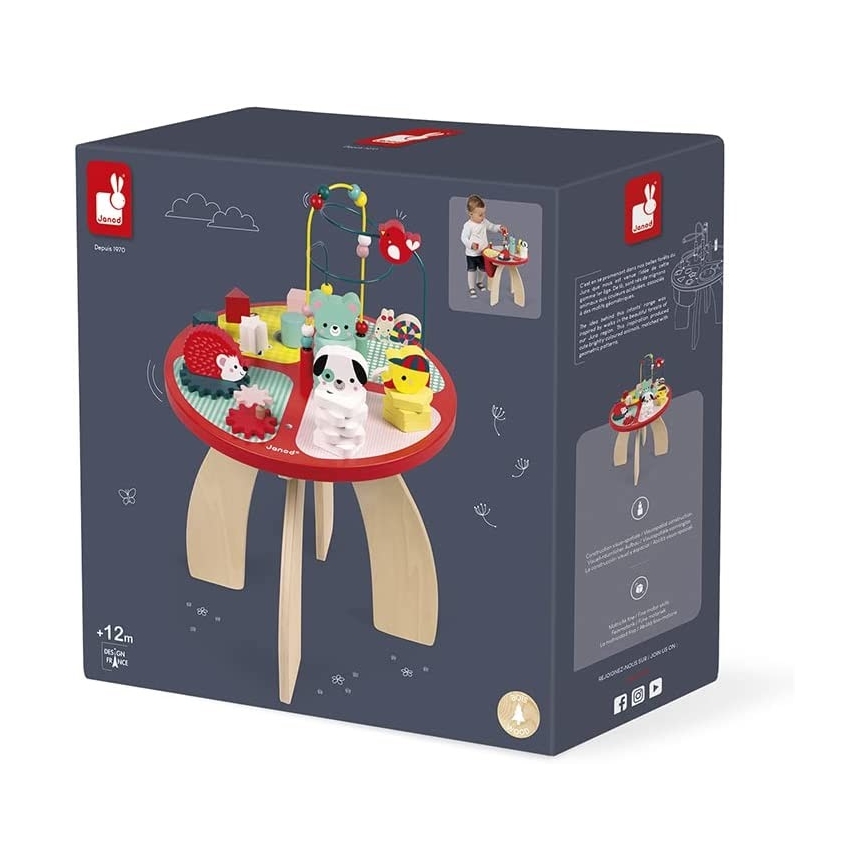 Janod - Stolik interaktywny dla dzieci BABY FOREST