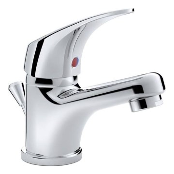 JIKA H3111N10041111 - Kran do umywalki + odpływ z przelewem TALAS 12,3 cm chrom błyszczący