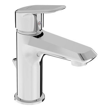 JIKA H3112E10041111 - Kran do umywalki + odpływ bez přepadu TALAS 17,4 cm chrom błyszczący