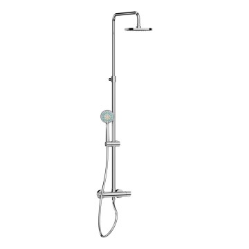 JIKA H3337170045711 - Zestaw prysznicowy z baterią termostatyczną MIO chrom błyszczący