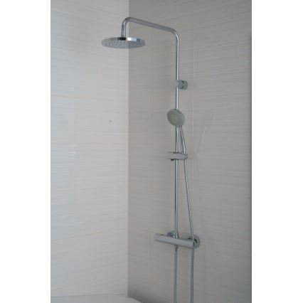 JIKA H3337170045711 - Zestaw prysznicowy z baterią termostatyczną MIO chrom błyszczący