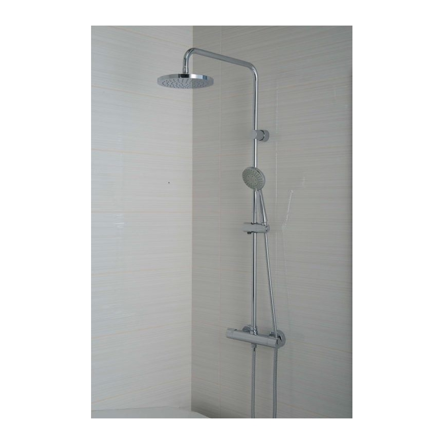 JIKA H3337170045711 - Zestaw prysznicowy z baterią termostatyczną MIO chrom błyszczący
