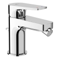 JIKA H3411X10041111 - Bateria bidetowa + odpływ bez przelewu CUBITO 12,8 cm chrom błyszczący