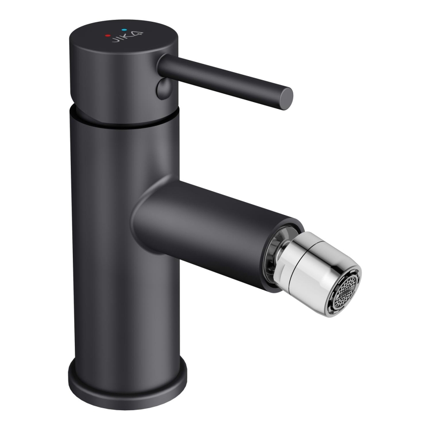 JIKA H3412F17161101 - Bateria bidetowa MIO 14,7 cm matowa czarna
