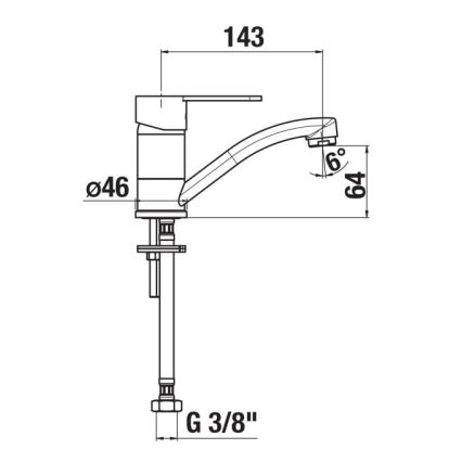 JIKA H3511Z10042201 - Bateria kuchenna LYRA 14,3 cm chrom błyszczący
